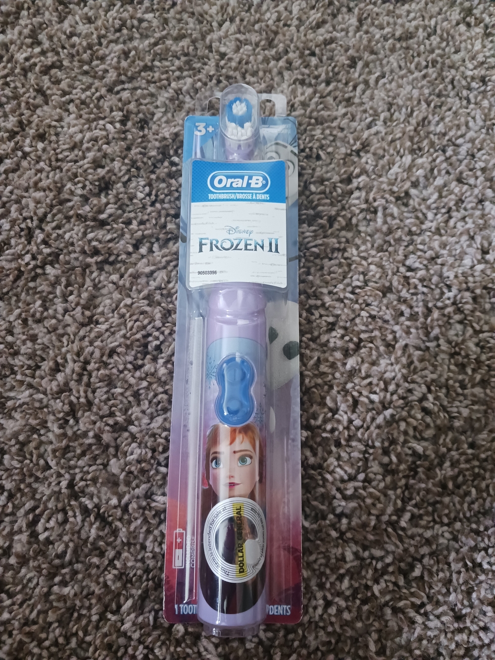 NWT Disney Frozen II Purple and Blue Kids Electric Toothbrush